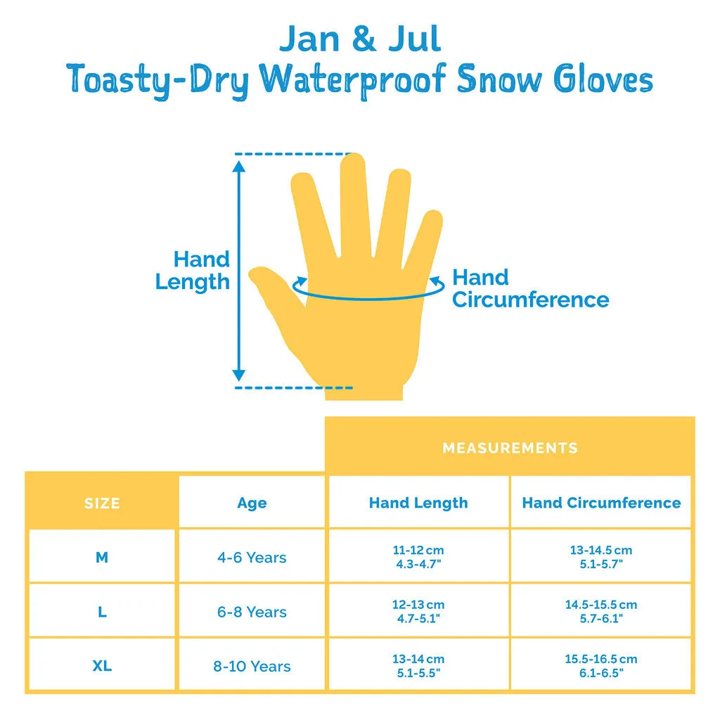 Size XL(8-10): Jan & Jul WILDBERRY Waterproof GLOVES NEW