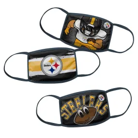 Steelers Kids Fashion Masks-3 Pack