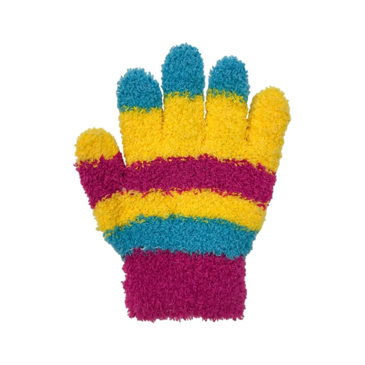 Striped Cozy Yarn Stretch Gloves - Toddler