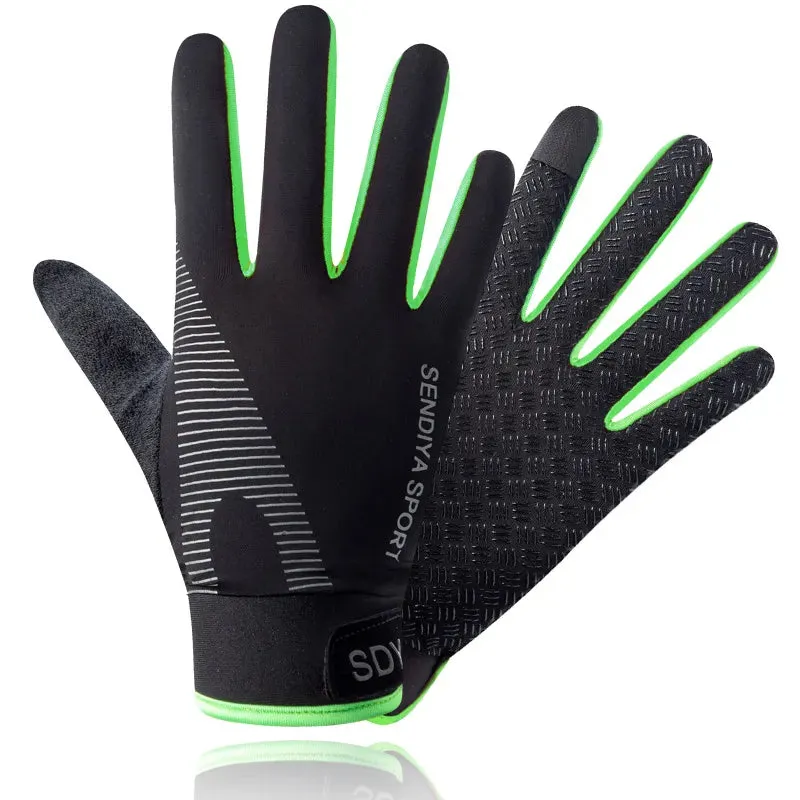 Thin Gloves Ice Silk Summer Sun Protection Breathable Exercise Cycling Women Driving Fishing Non-Slip Touch Screen Men Gloves