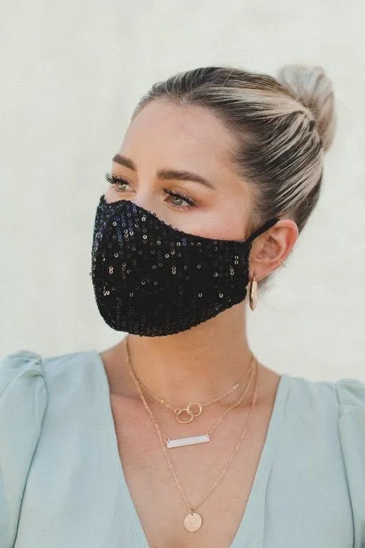 Venice Sequin Mask - FINAL SALE