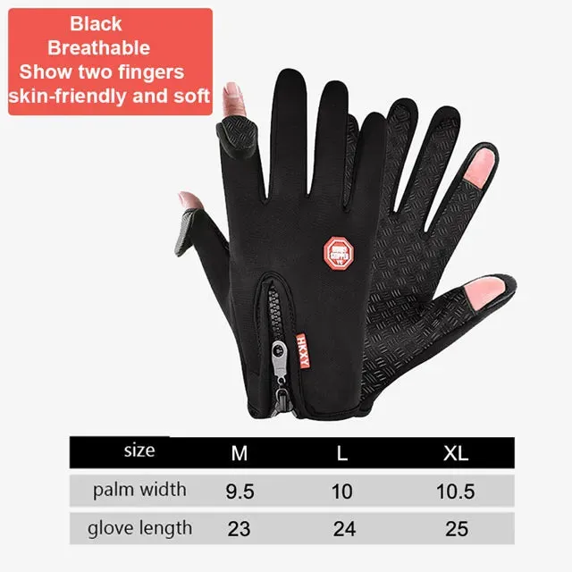 Waterproof Cycling Gloves 2 Finger Flip Skin-friendly And Soft Women Men's Cycling Gloves For Fishing Cycling Running