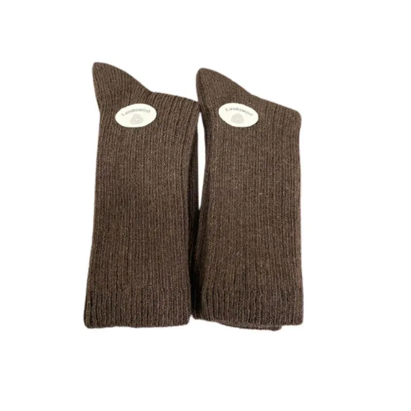 Women's Crew Socks in Soft Cotton / Wool Comfort and Warmth 2 Pair Pack