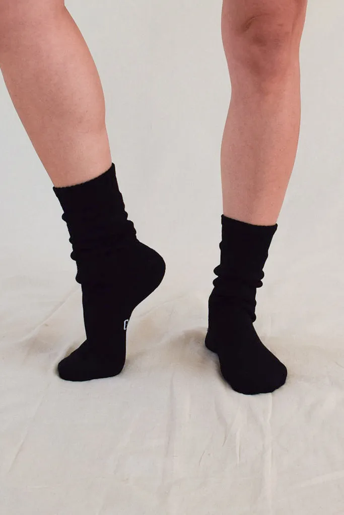 Women's Thick Bamboo Socks 2 Pack - Black